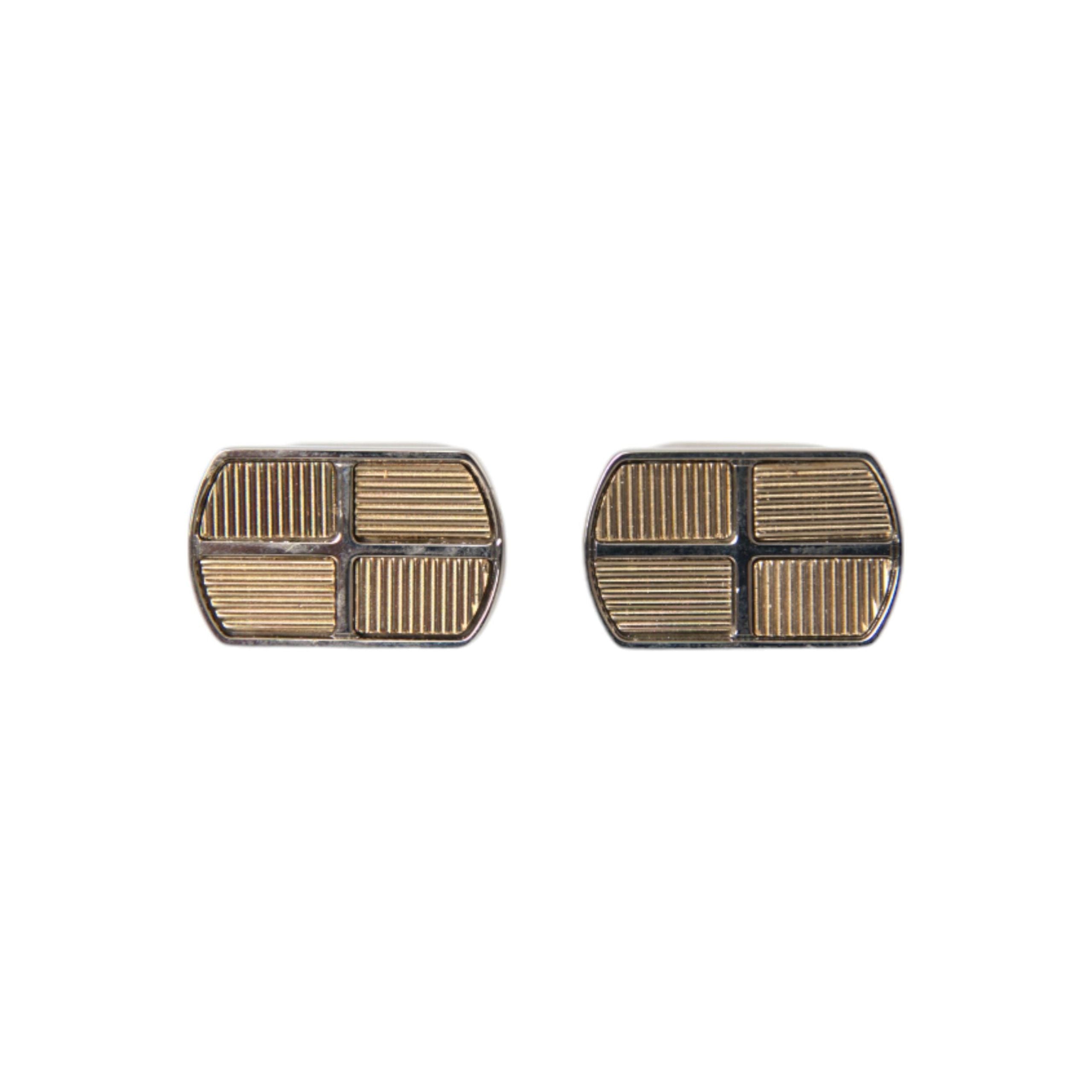 Dolce & Gabbana Silver Gold Plated Metal Brass Cufflinks