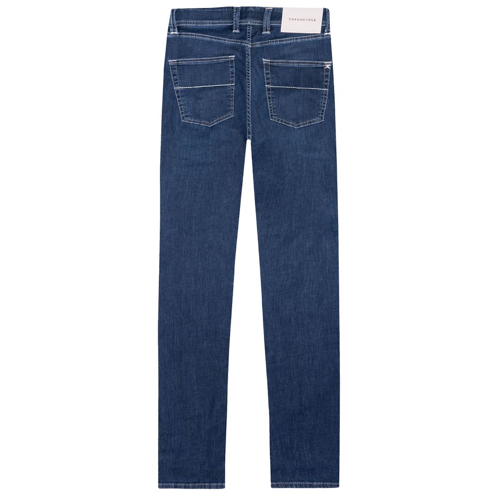 Tramarossa Blue Cotton Jeans for Elevated Sophistication