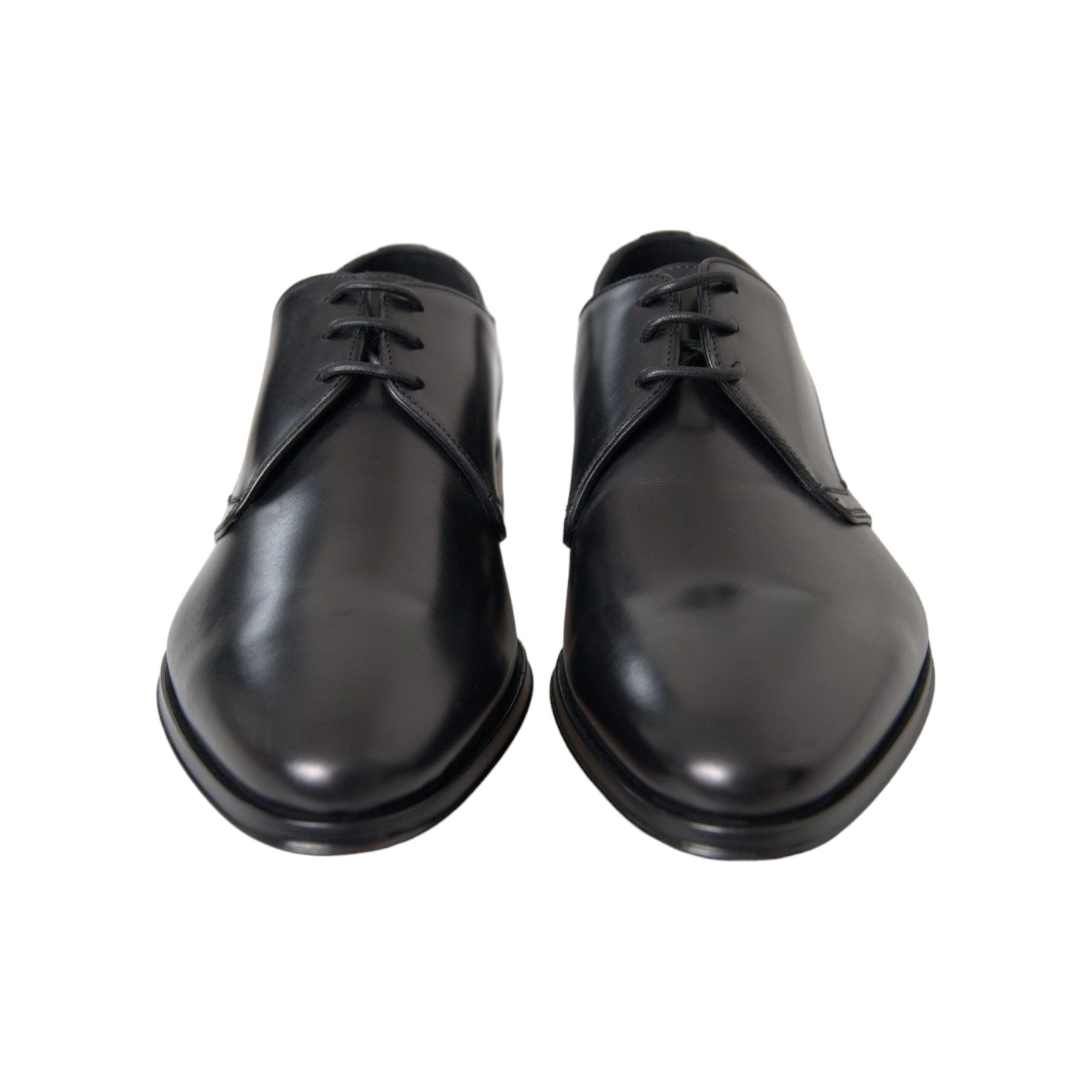 Dolce & Gabbana Black Leather Derby Formal Dress Shoes
