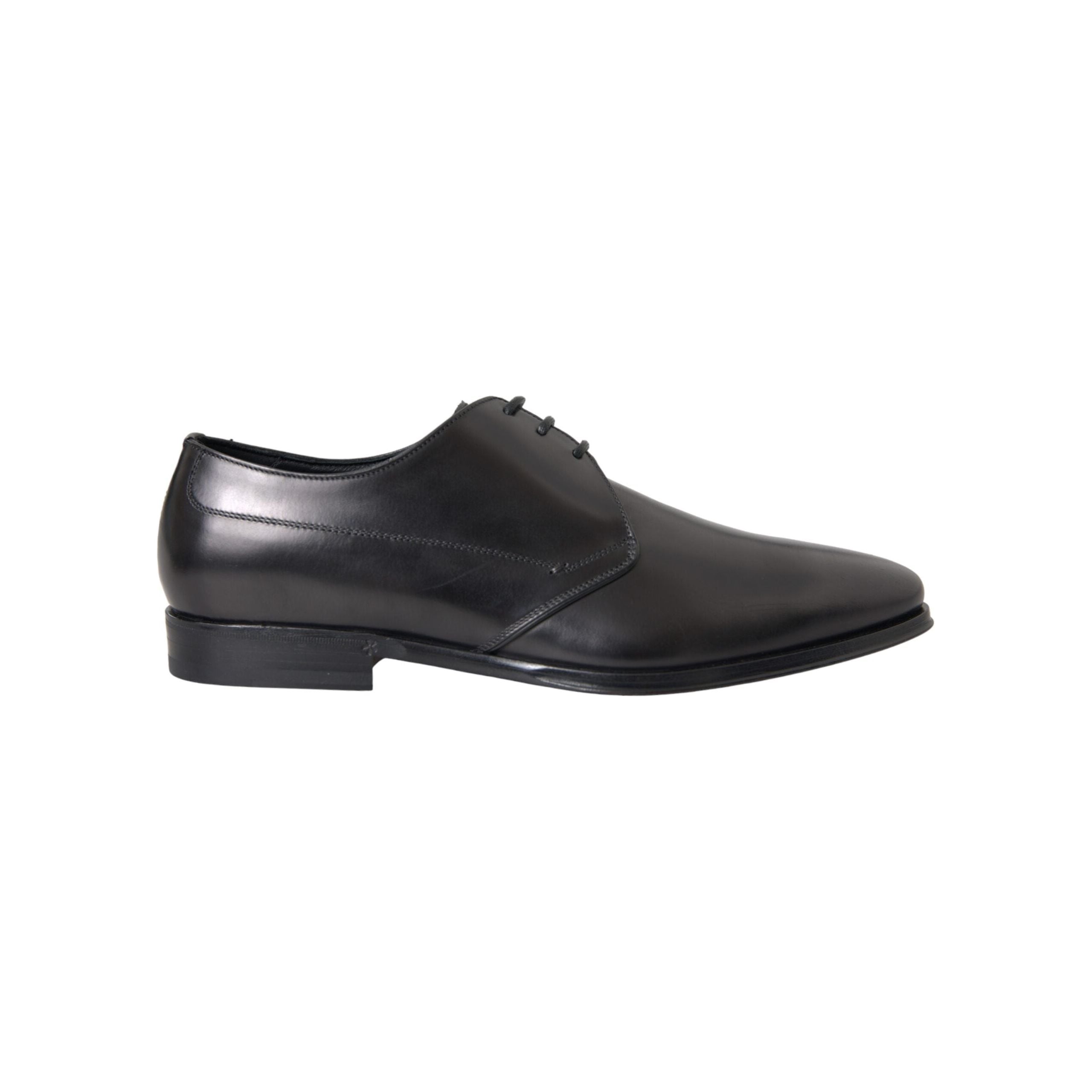 Dolce & Gabbana Black Leather Derby Formal Dress Shoes