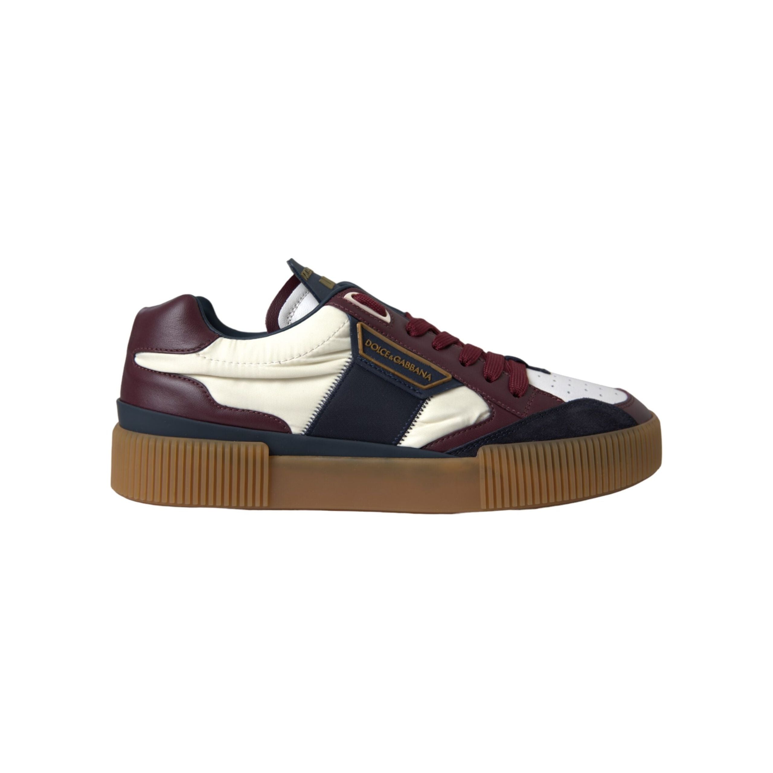 Dolce & Gabbana Multicolor Leather Low Top Sneakers Shoes