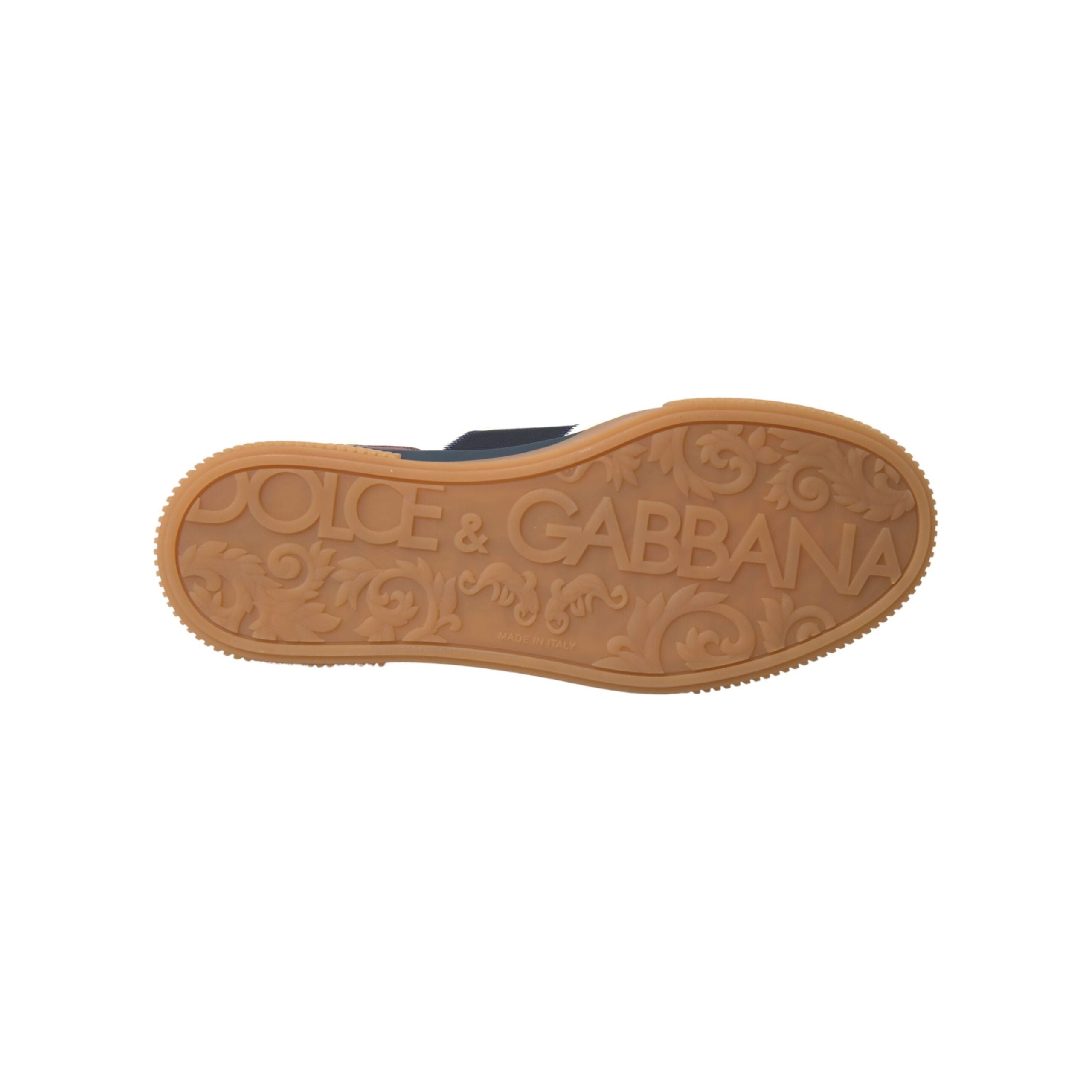 Dolce & Gabbana Multicolor Leather Low Top Sneakers Shoes