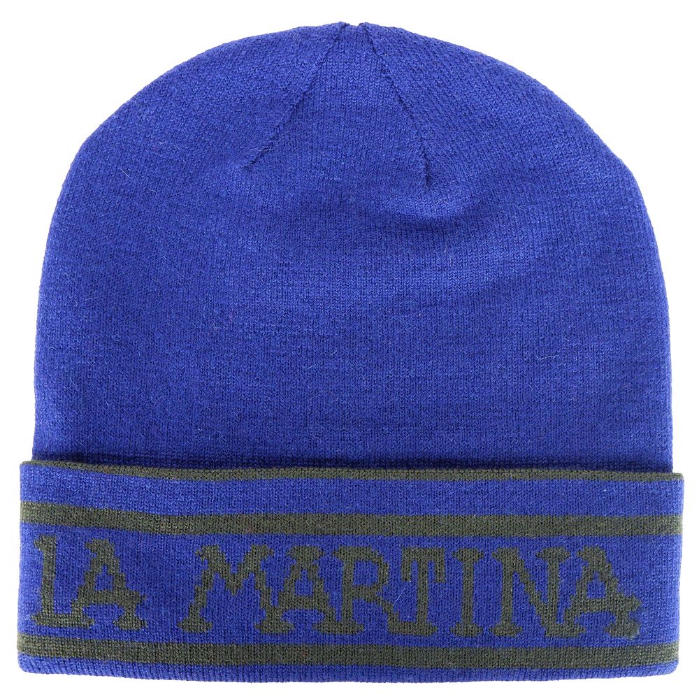 La Martina Blue Acrylic Cap for Timeless Elegance
