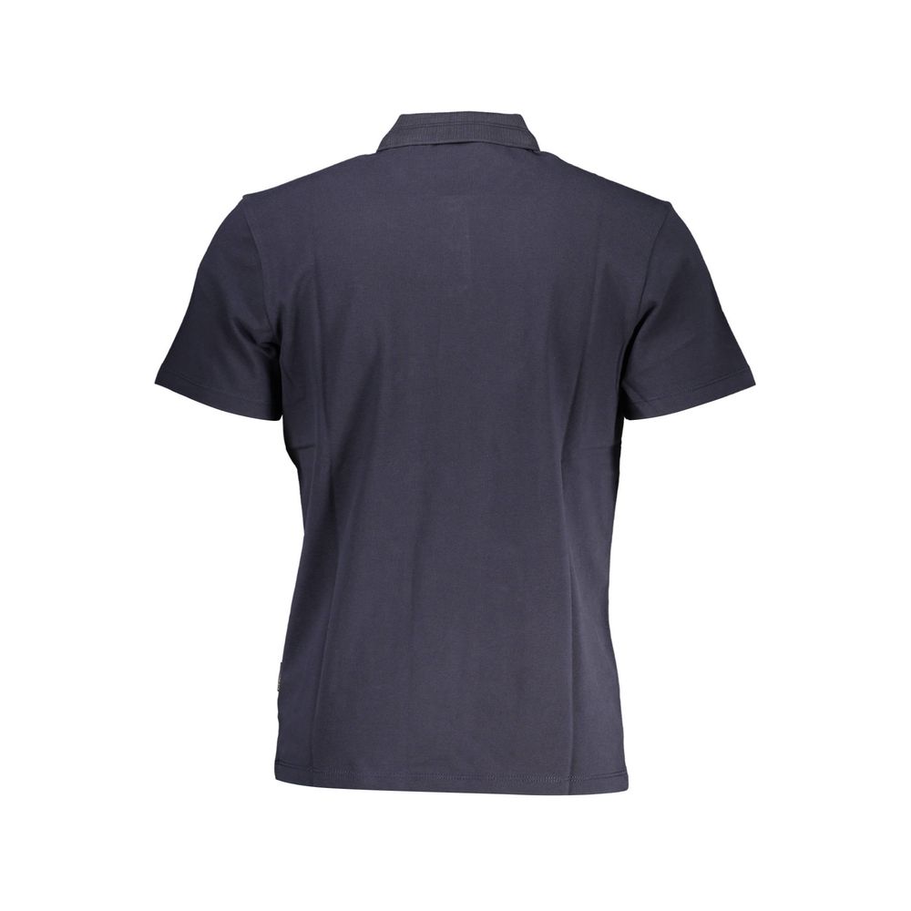 Napapijri Blue Cotton Polo for Elevated Casual Style