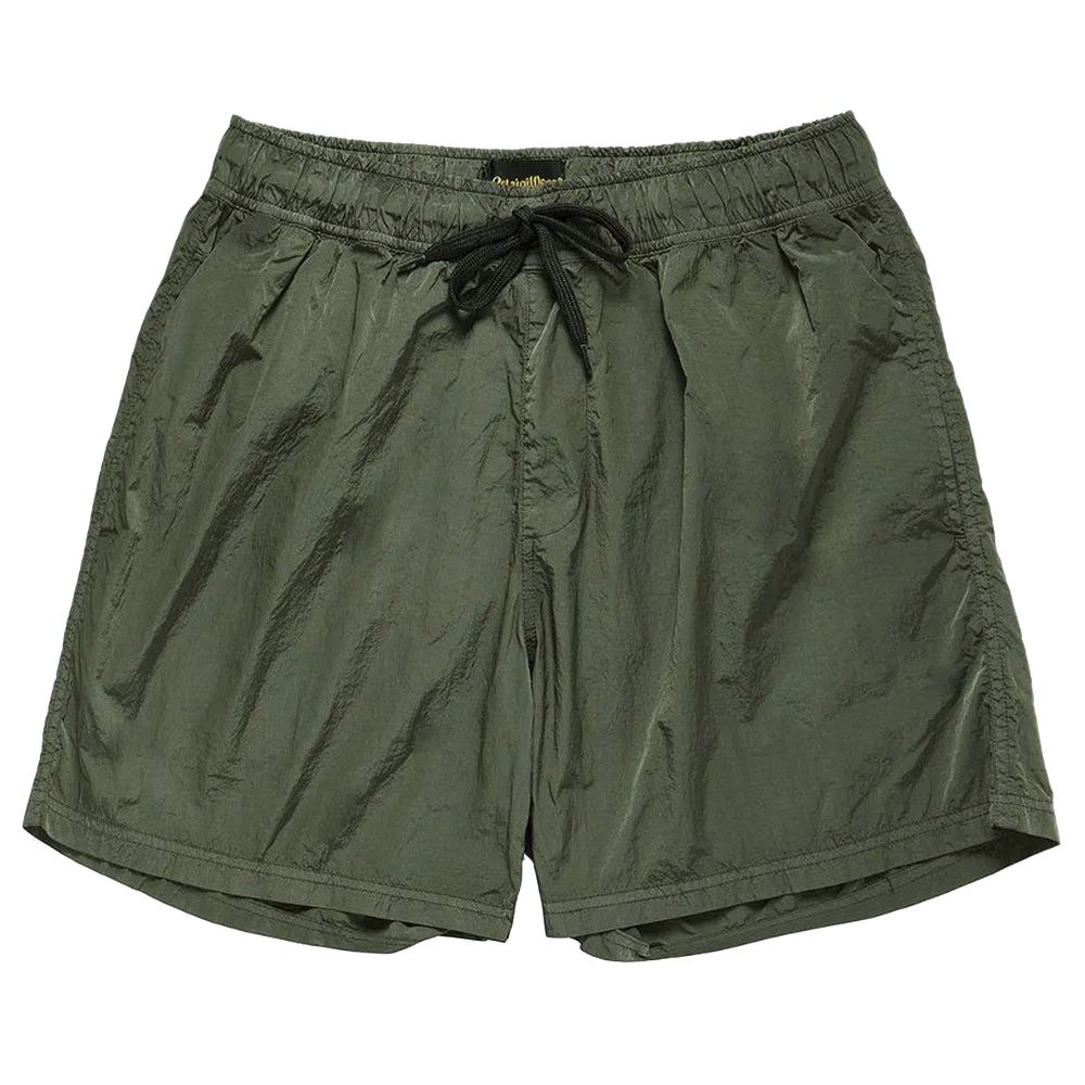 Refrigiwear Green Nylon Swim Trunks for Elevated Style