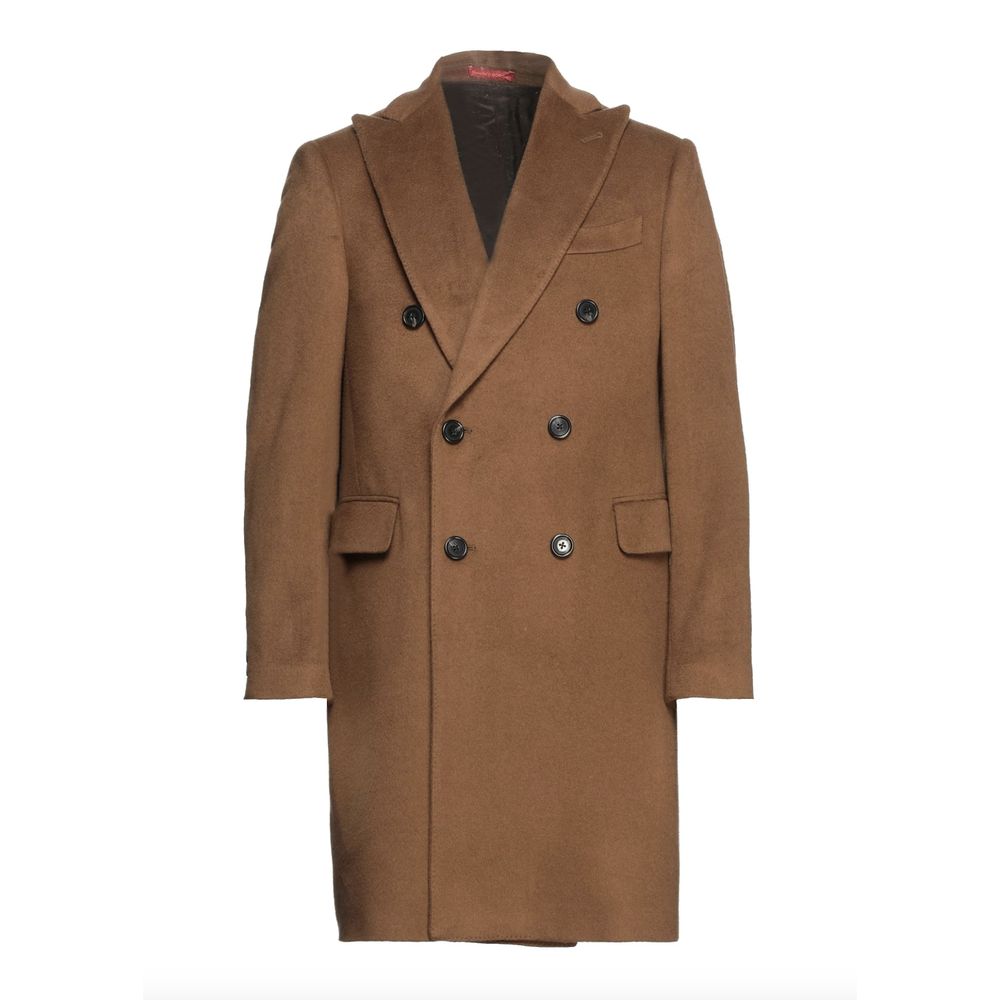 Borgia Beige Wool Coat for Timeless Sophistication