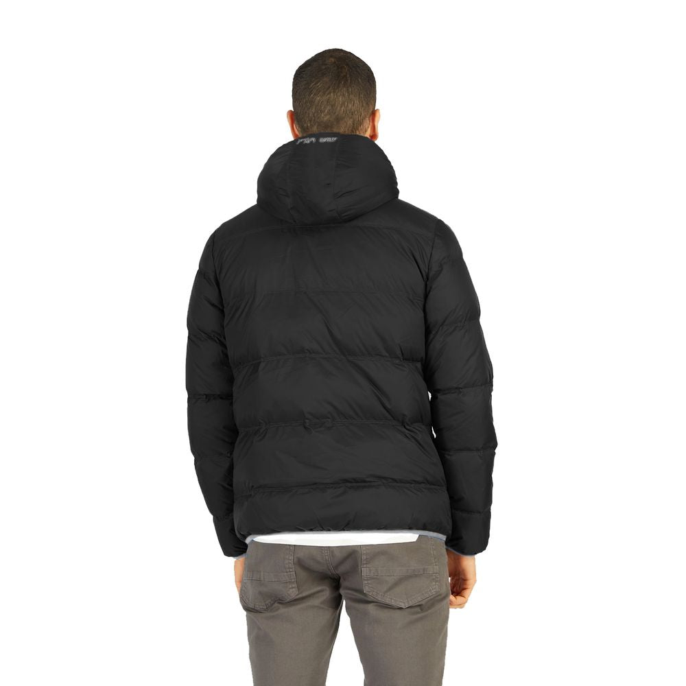 La Martina Black Nylon Jacket for Elevated Style
