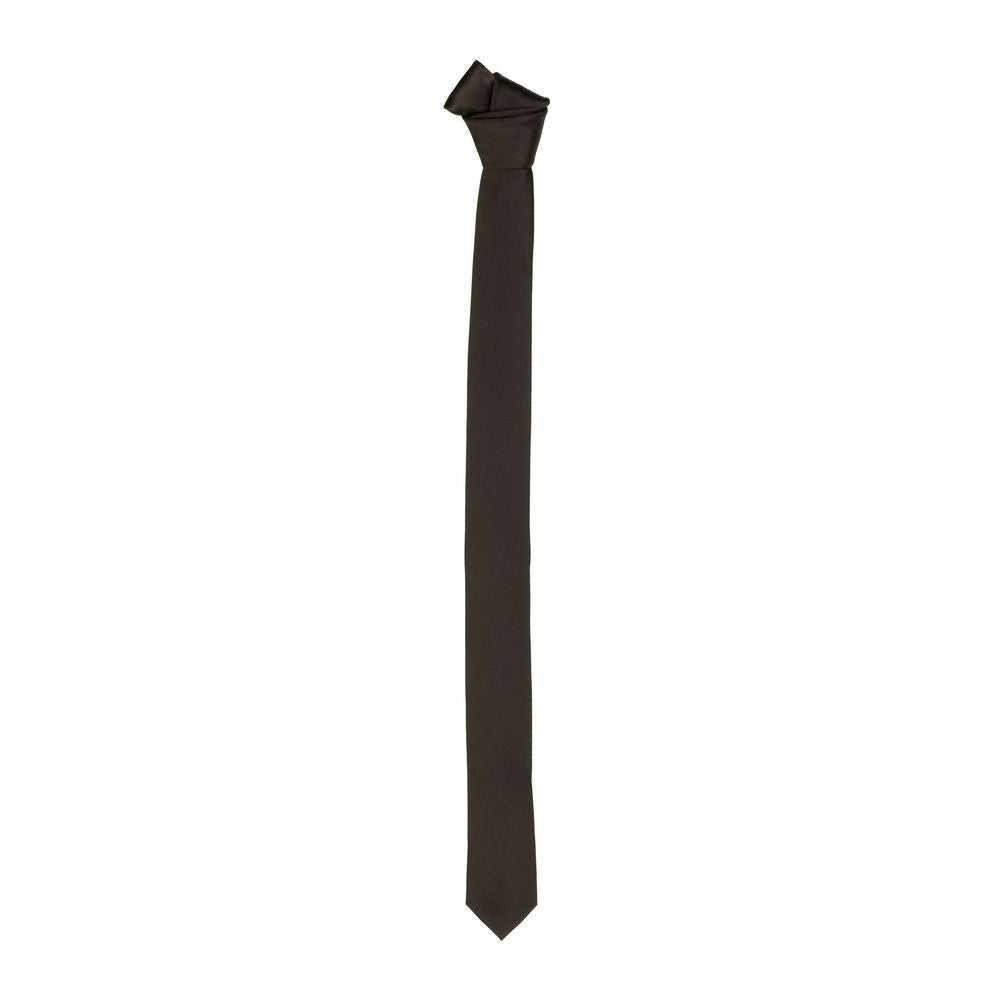 Emilio Romanelli Burgundy Silk Slim Tie - 40mm