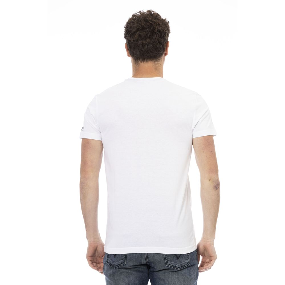 Trussardi Action White Cotton T-Shirt for Effortless Elegance