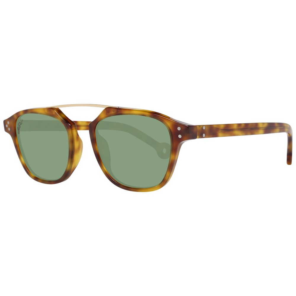 Hally & Son Brown Acetate Sunglasses for Timeless Elegance