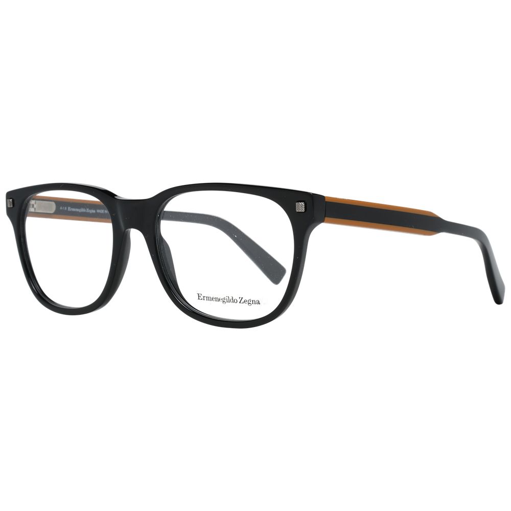 Ermenegildo Zegna Black Acetate Optical Frames