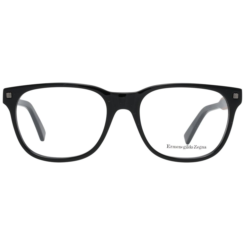 Ermenegildo Zegna Black Acetate Optical Frames
