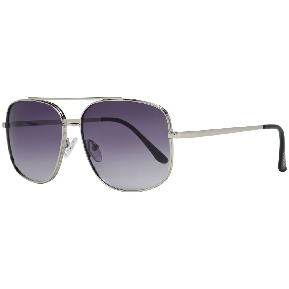 Guess Silver Metal Sunglasses with Gradient Grey Lenses
