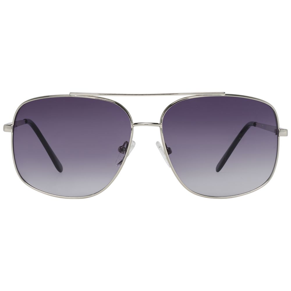 Guess Silver Metal Sunglasses with Gradient Grey Lenses