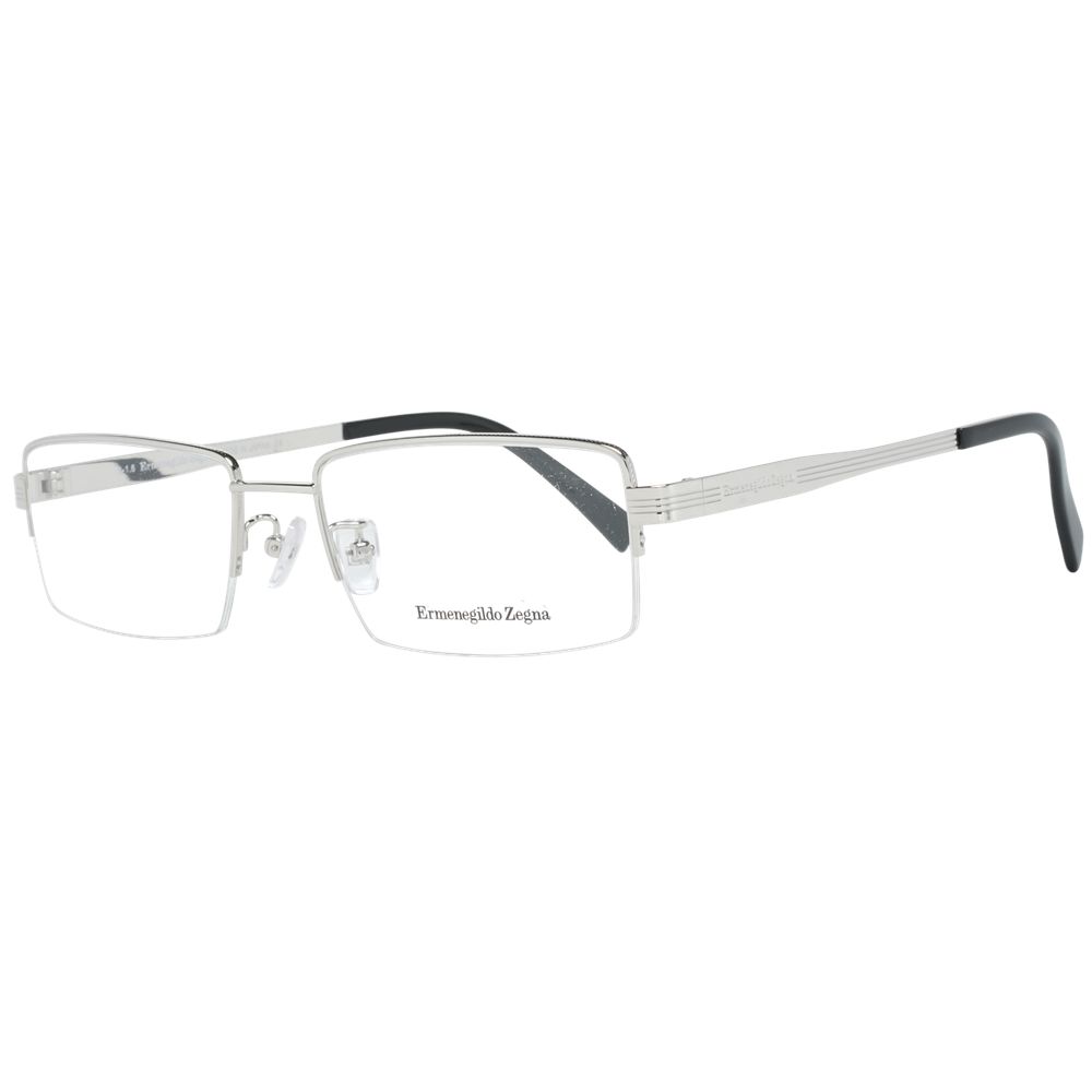 Ermenegildo Zegna Silver Titanium Optical Frames