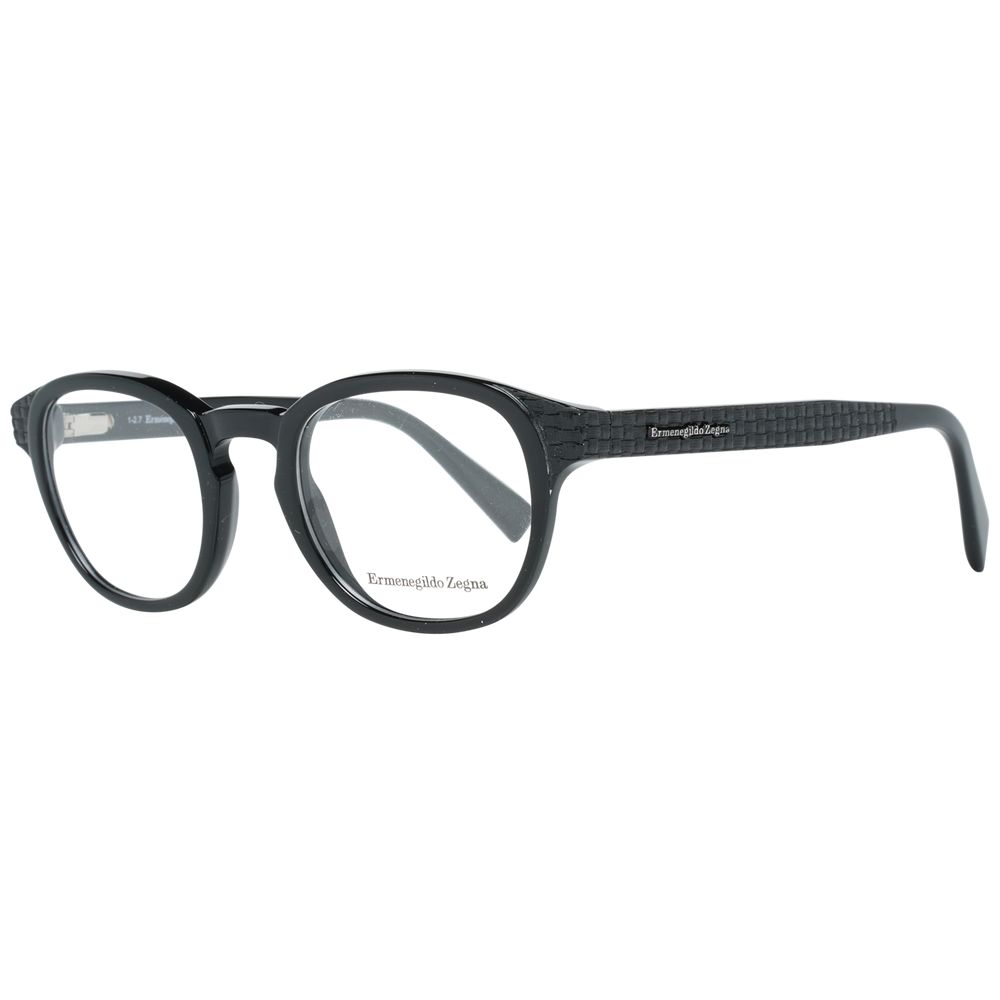 Ermenegildo Zegna Black Acetate Optical Frames
