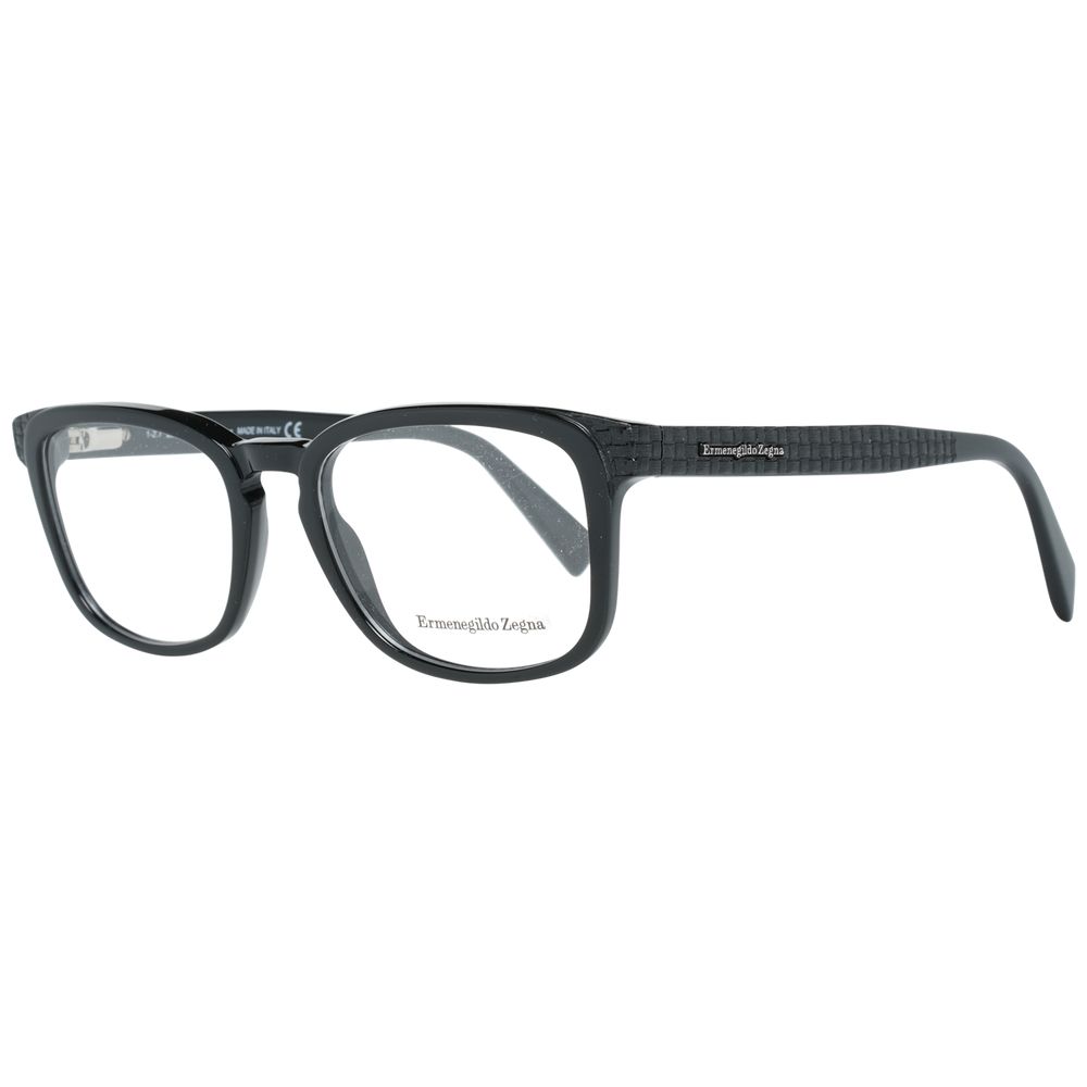 Ermenegildo Zegna Black Acetate Optical Frames