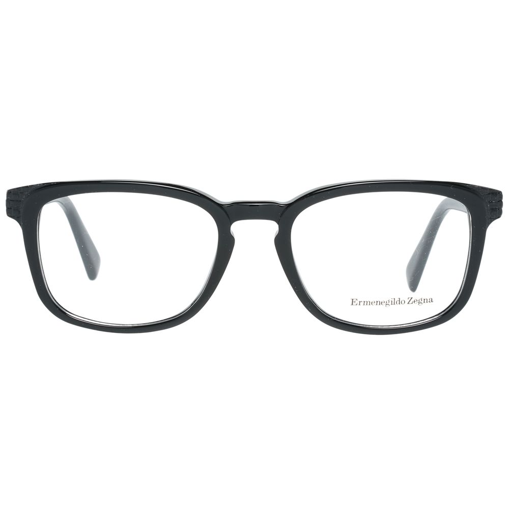 Ermenegildo Zegna Black Acetate Optical Frames