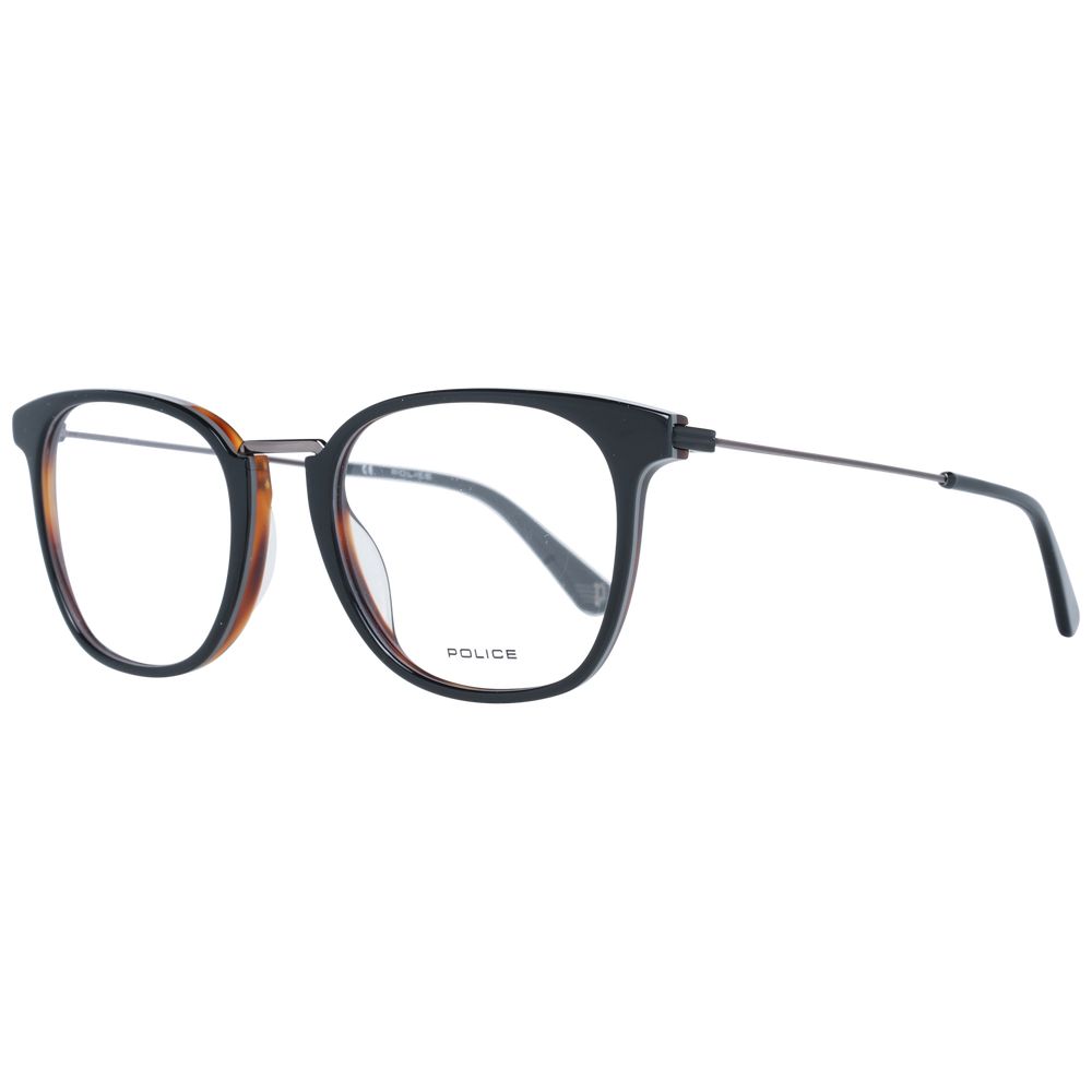 Police Black Metal Optical Frames for Elevated Elegance