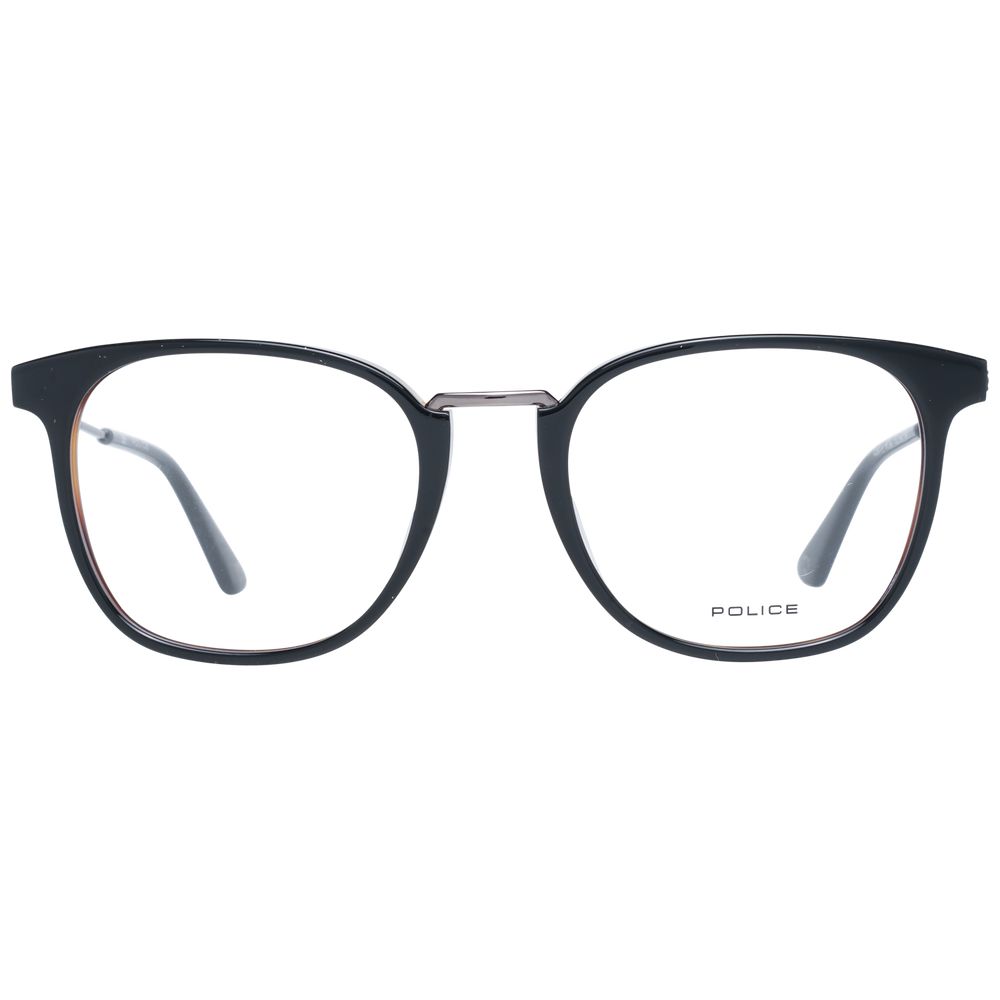 Police Black Metal Optical Frames for Elevated Elegance