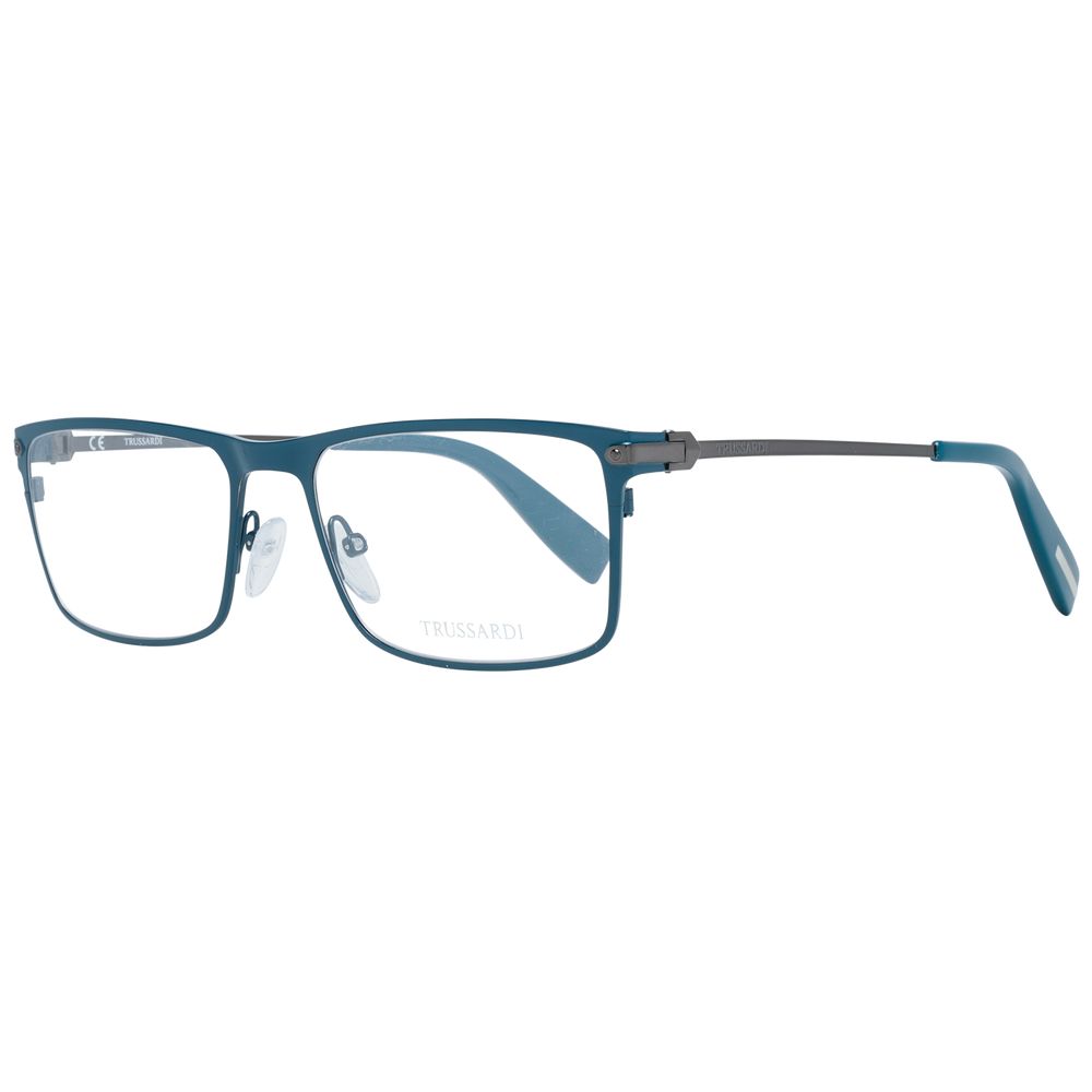 Trussardi Blue Metal Optical Frames - Sophisticated Style Redefined