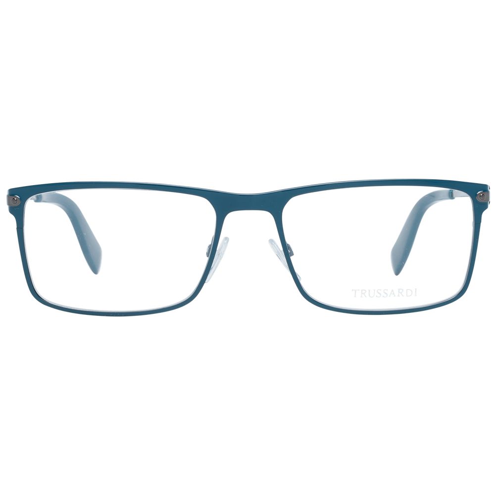 Trussardi Blue Metal Optical Frames - Sophisticated Style Redefined