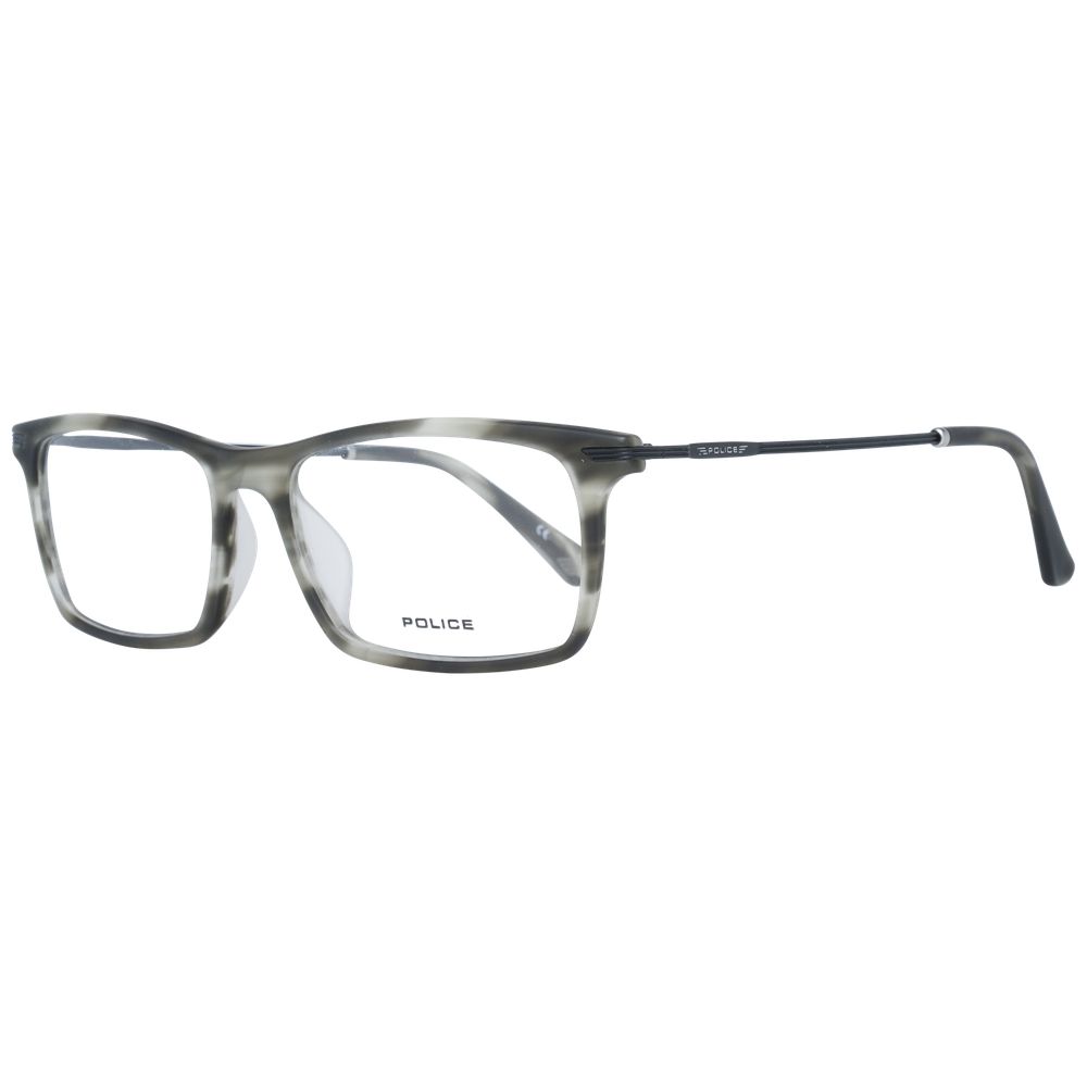 Police Gray Metal Optical Frames for Effortless Elegance