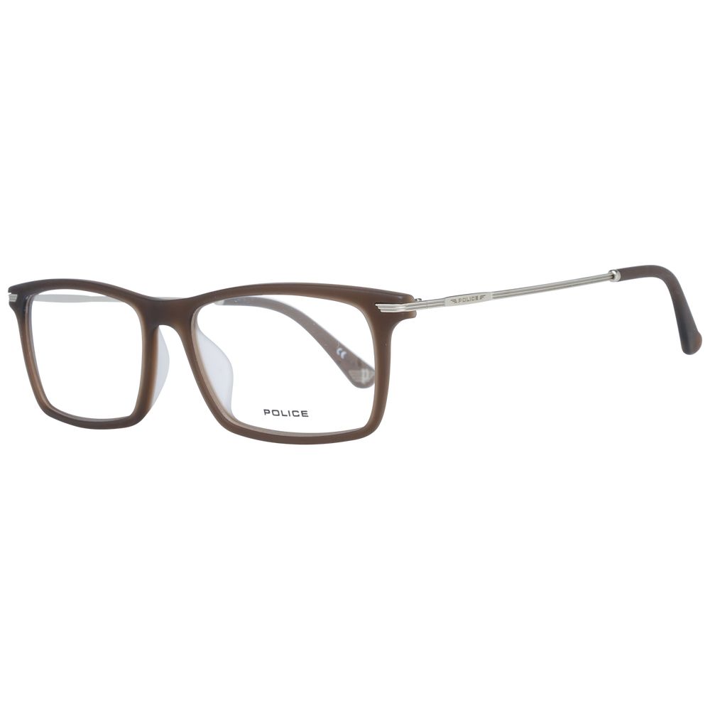 Police Brown Metal Optical Frames for Elevated Eyewear Style