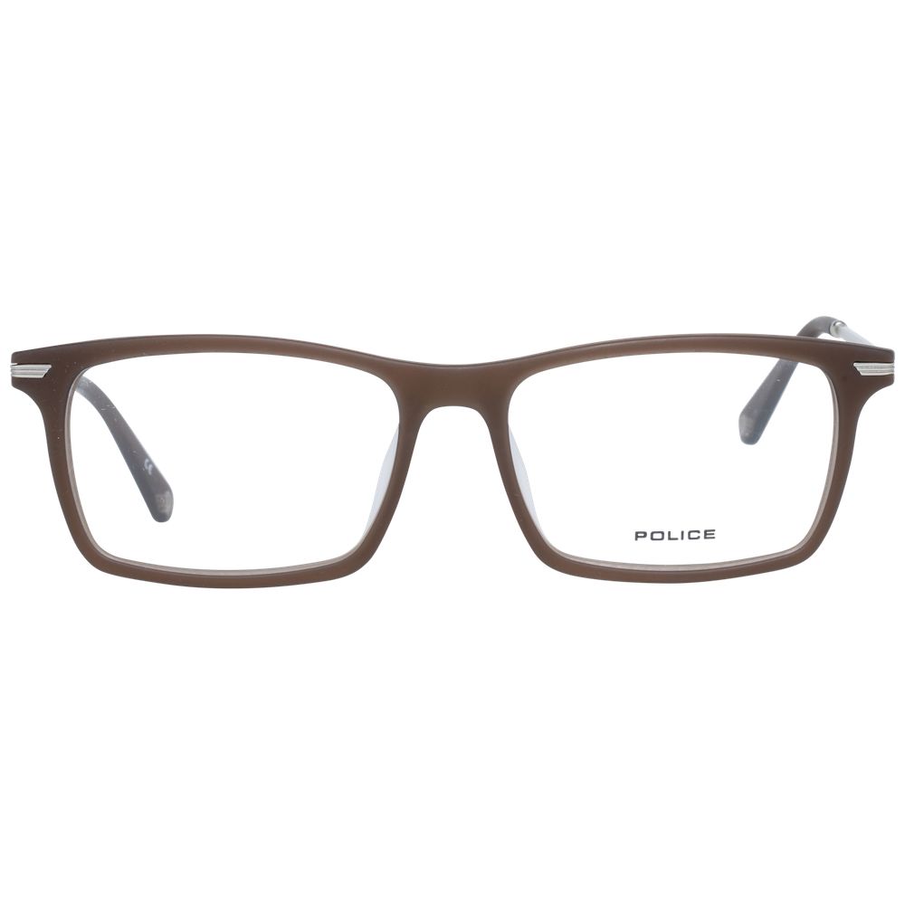 Police Brown Metal Optical Frames for Elevated Eyewear Style