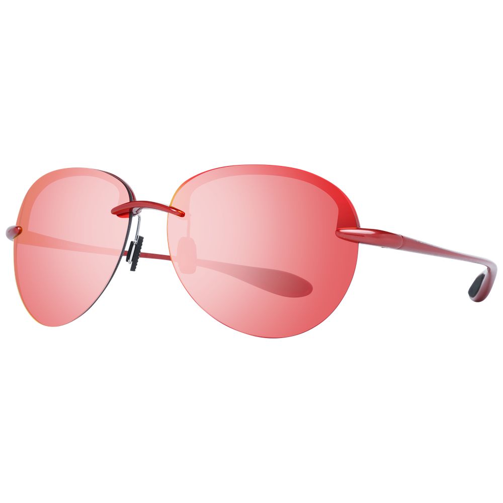 Police Red Acetate Sunglasses - Bold Luxury Statement Piece