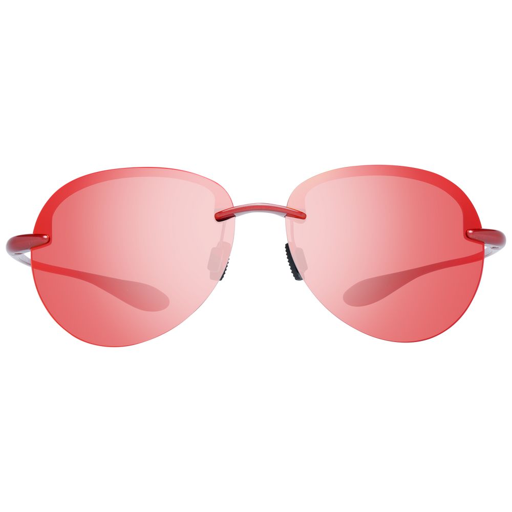 Police Red Acetate Sunglasses - Bold Luxury Statement Piece