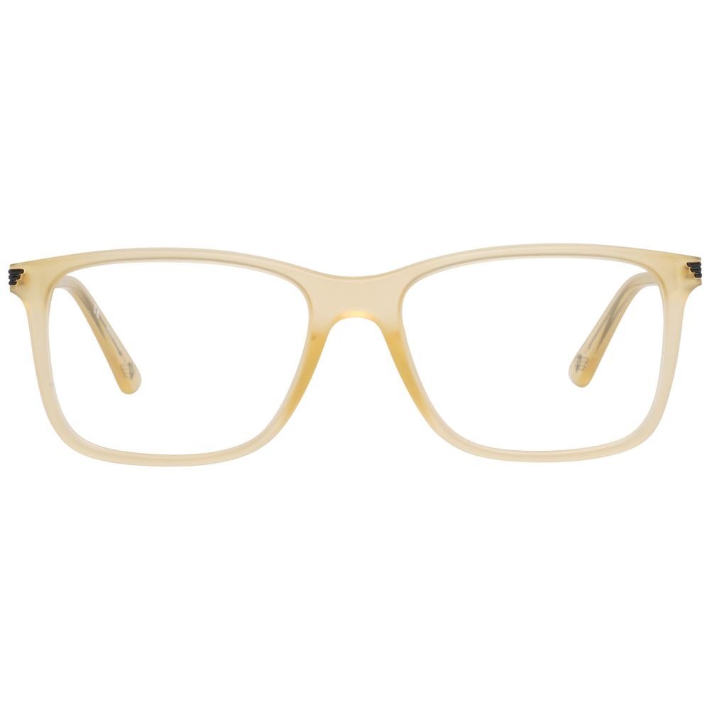 Police Yellow Metal Optical Frames for Distinctive Style
