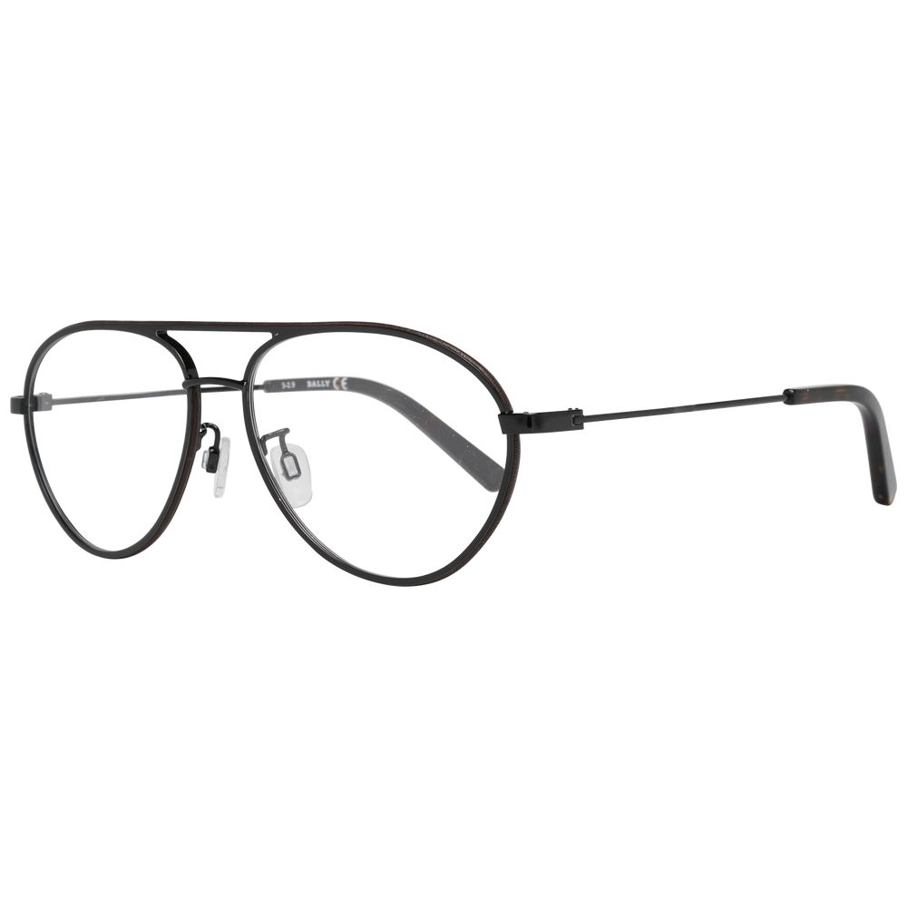 Bally Black Metal Optical Frames for Timeless Elegance
