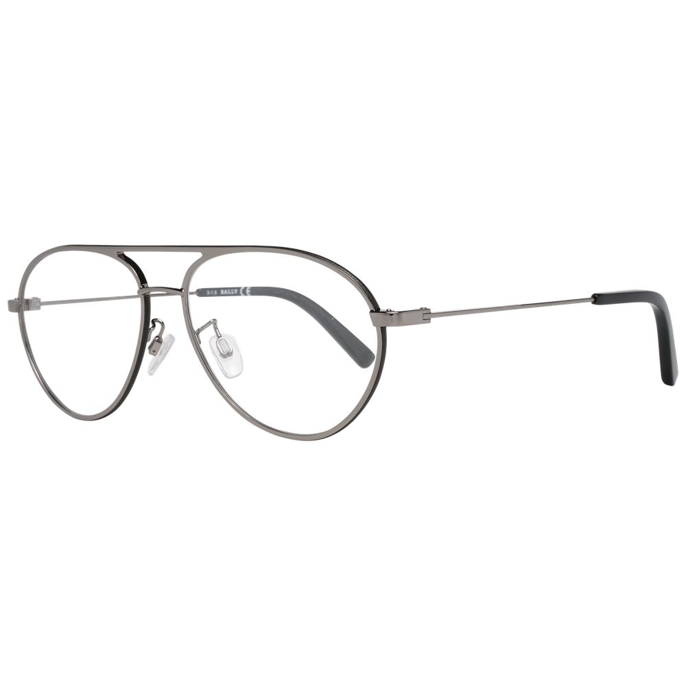 Bally Gray Metal Optical Frames - Sophisticated Luxury Eyewear