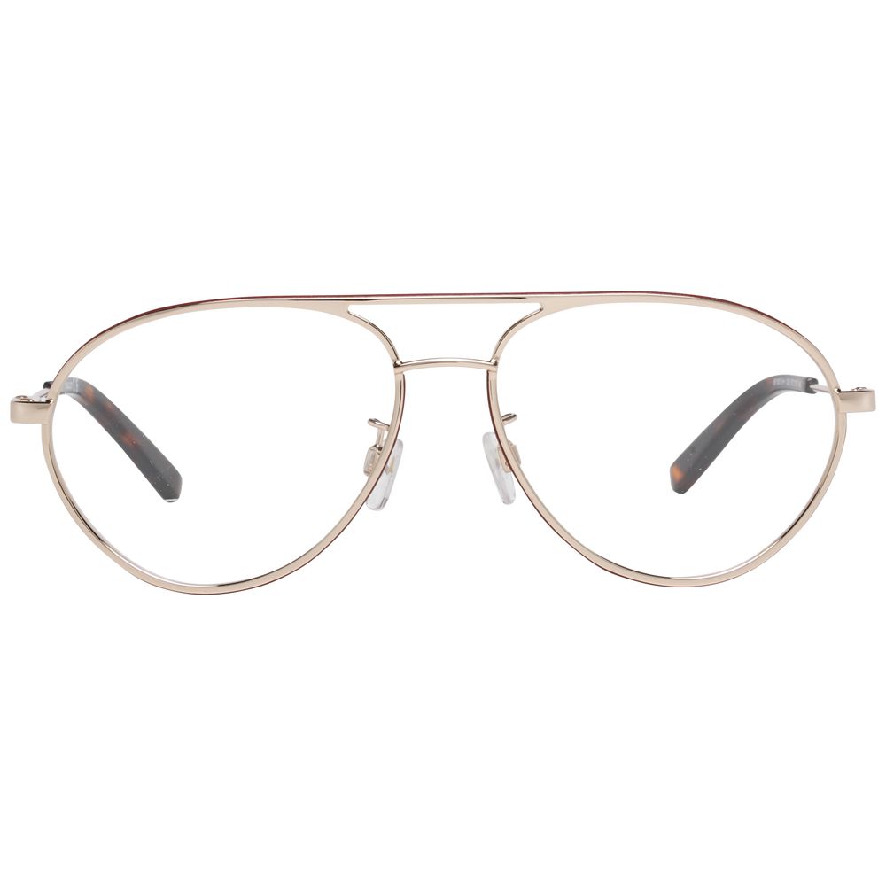 Bally Rose Gold Metal Optical Frames for Timeless Elegance