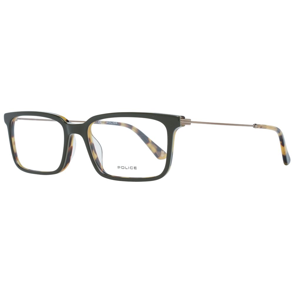 Police Green Metal Optical Frames - Luxury Eyewear Design