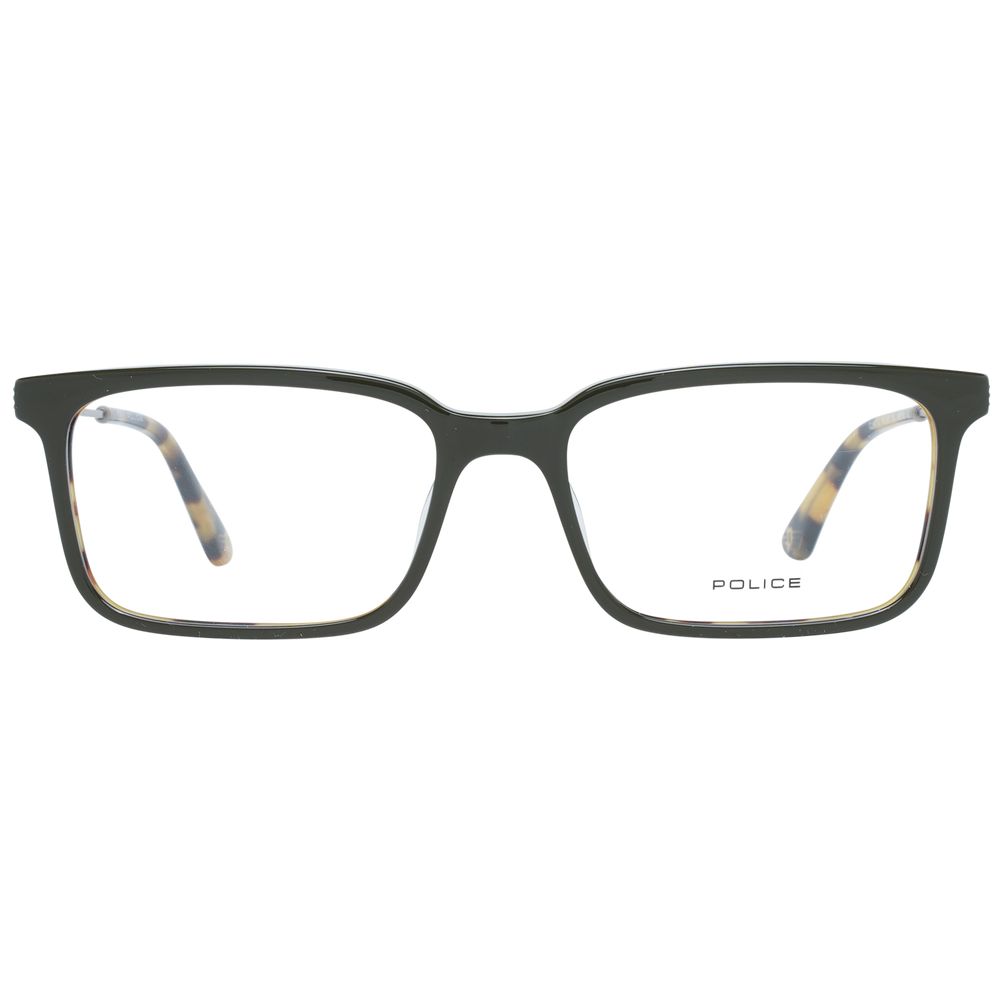 Police Green Metal Optical Frames - Luxury Eyewear Design