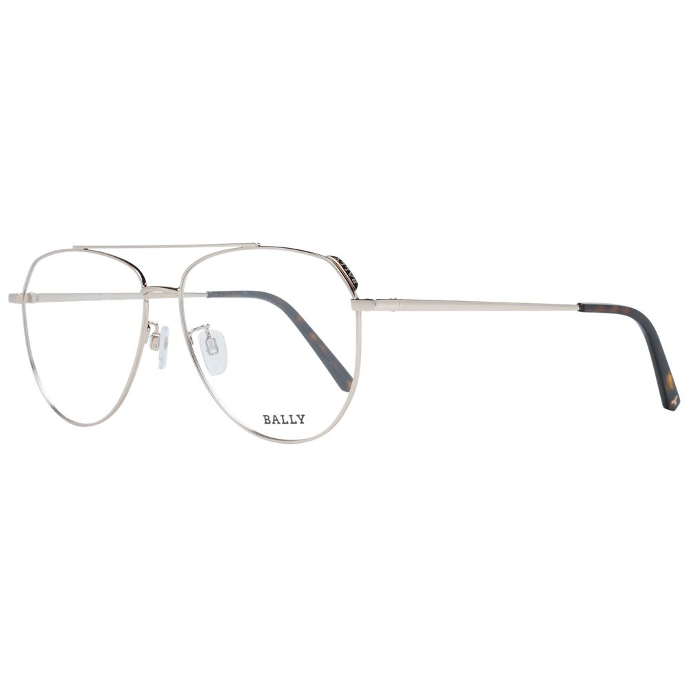 Bally Rose Gold Metal Optical Frames for Timeless Elegance