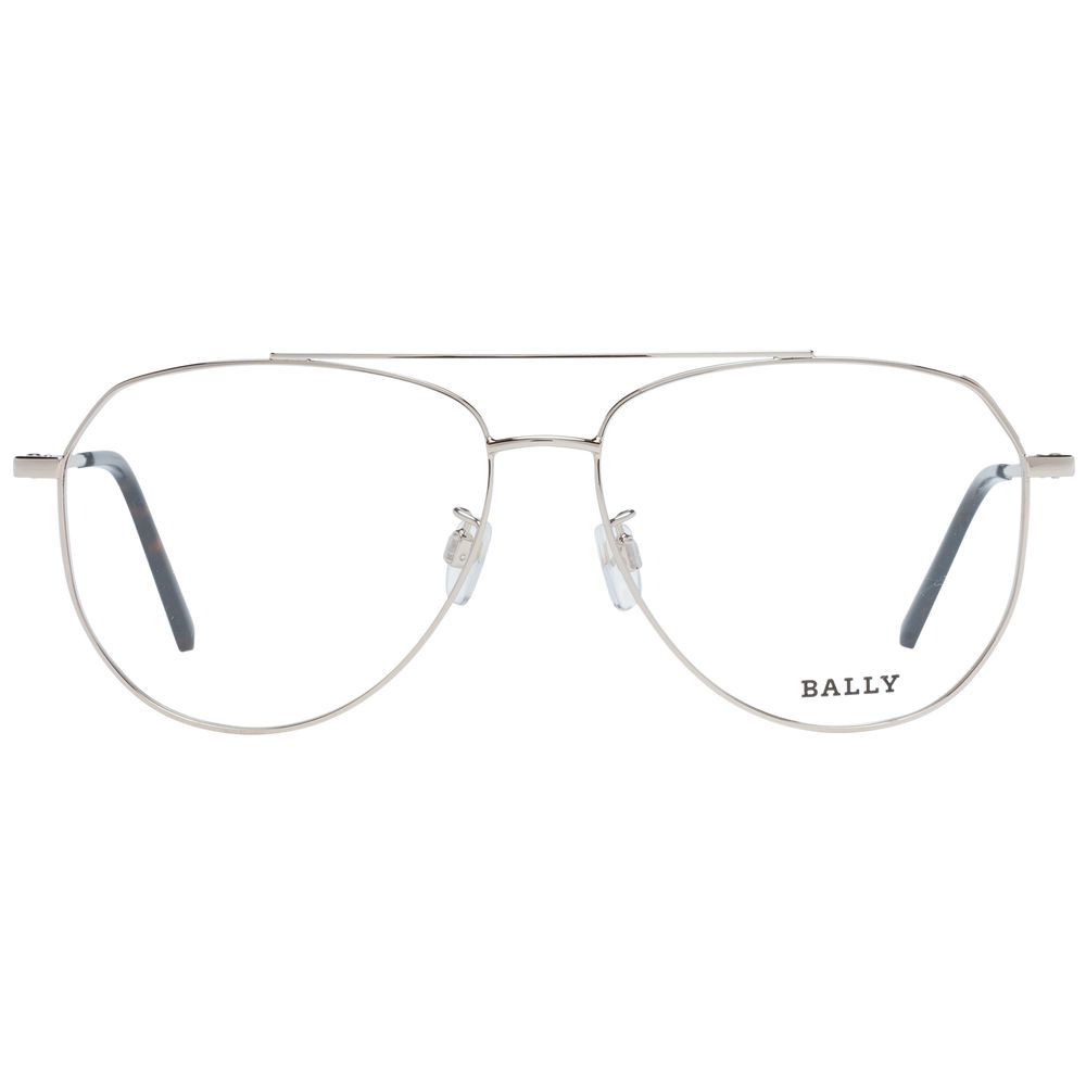 Bally Rose Gold Metal Optical Frames for Timeless Elegance