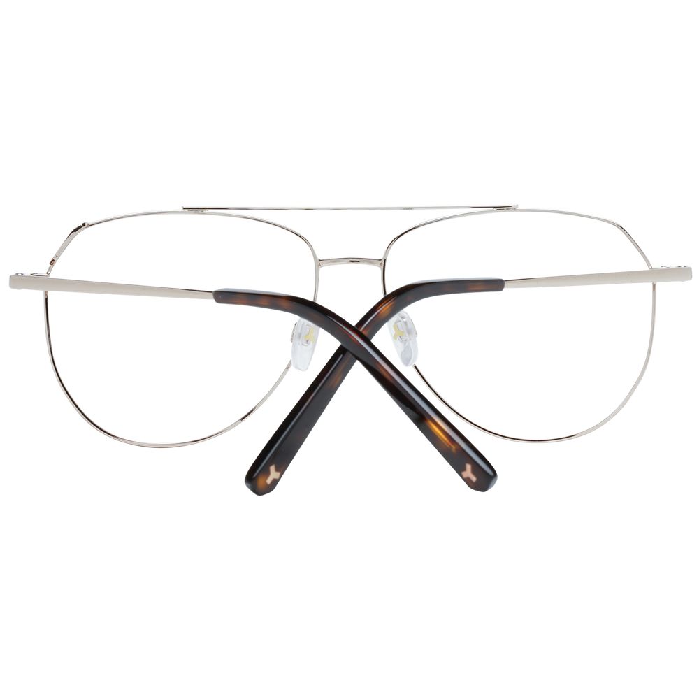 Bally Rose Gold Metal Optical Frames for Timeless Elegance