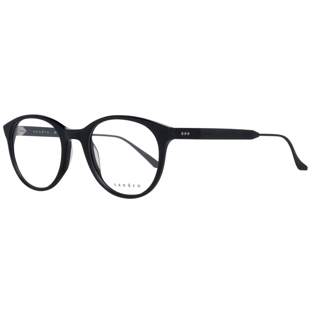 Sandro Black Acetate Optical Frames for Elevated Eyewear Style