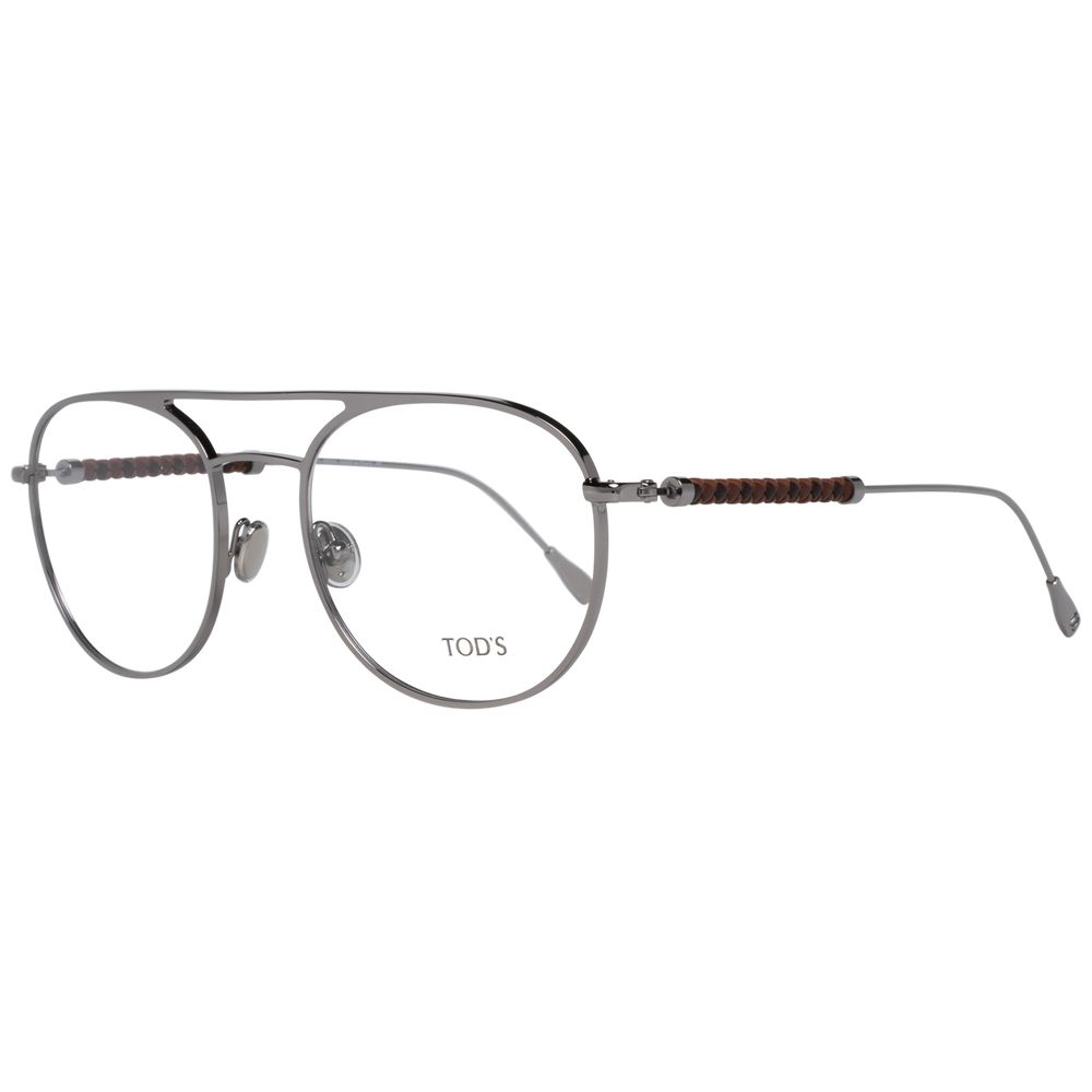 Tod's Silver Metal Optical Frames for Timeless Elegance