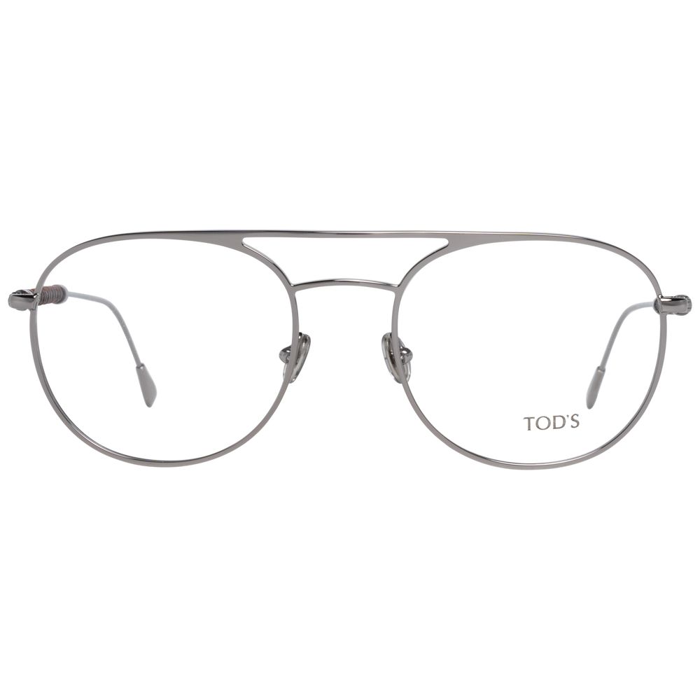 Tod's Silver Metal Optical Frames for Timeless Elegance