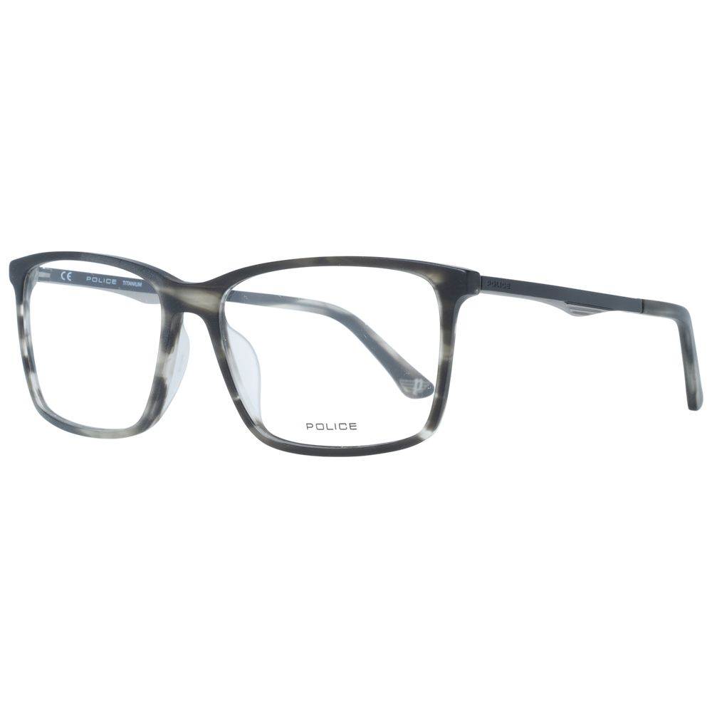 Police Gray Acetate Optical Frames for an Elevated Sophistication