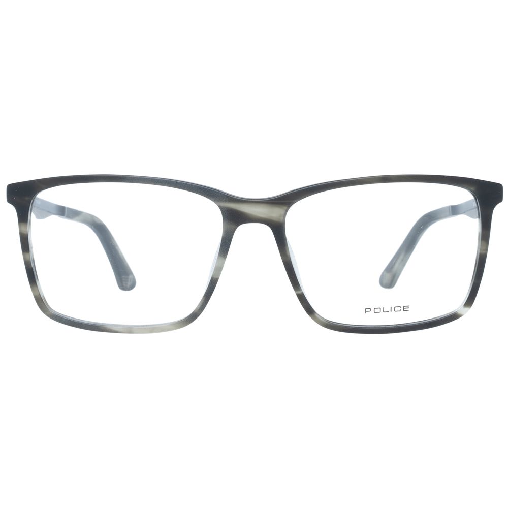 Police Gray Acetate Optical Frames for an Elevated Sophistication