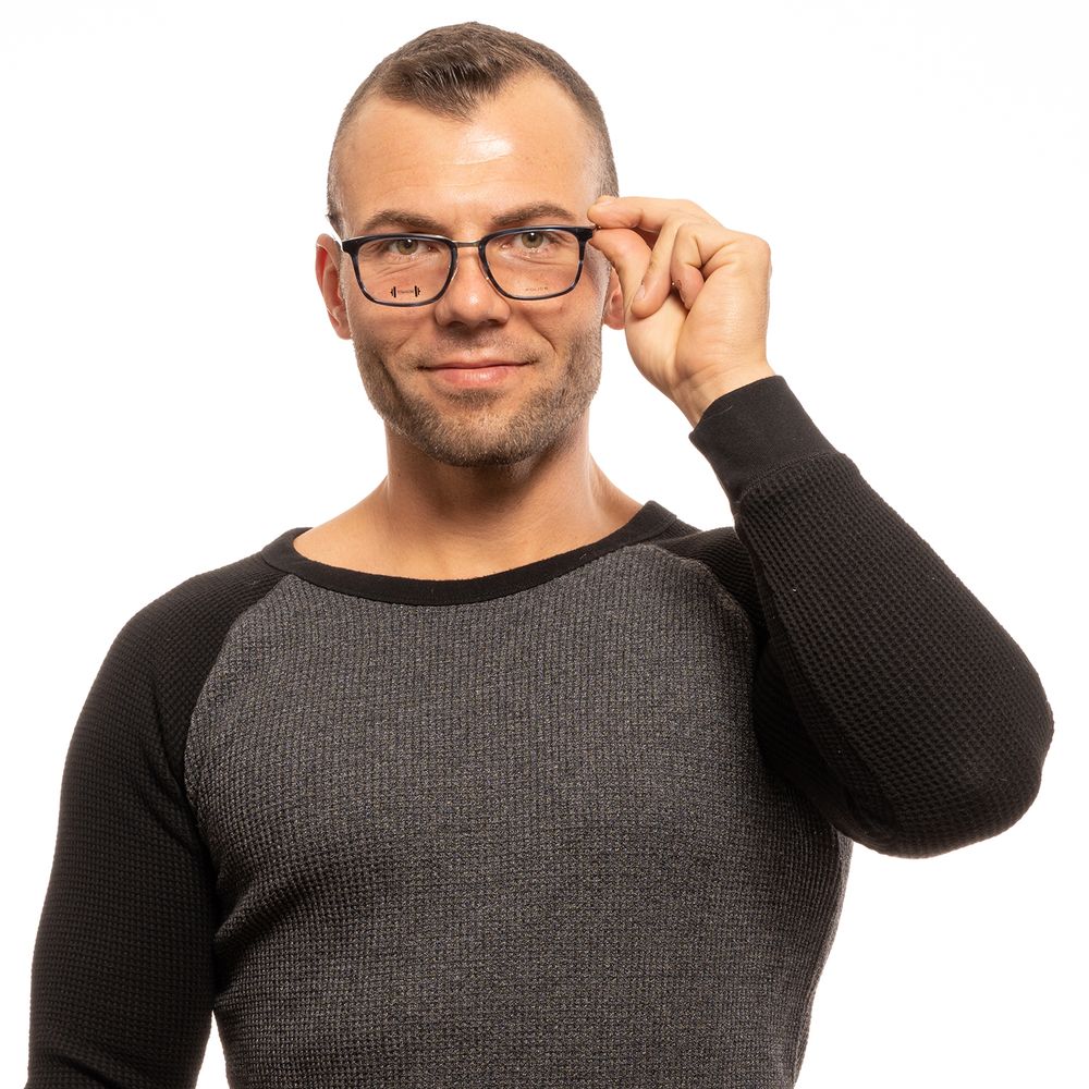 Police Blue Acetate Optical Frames - Sophisticated Eyewear Statement
