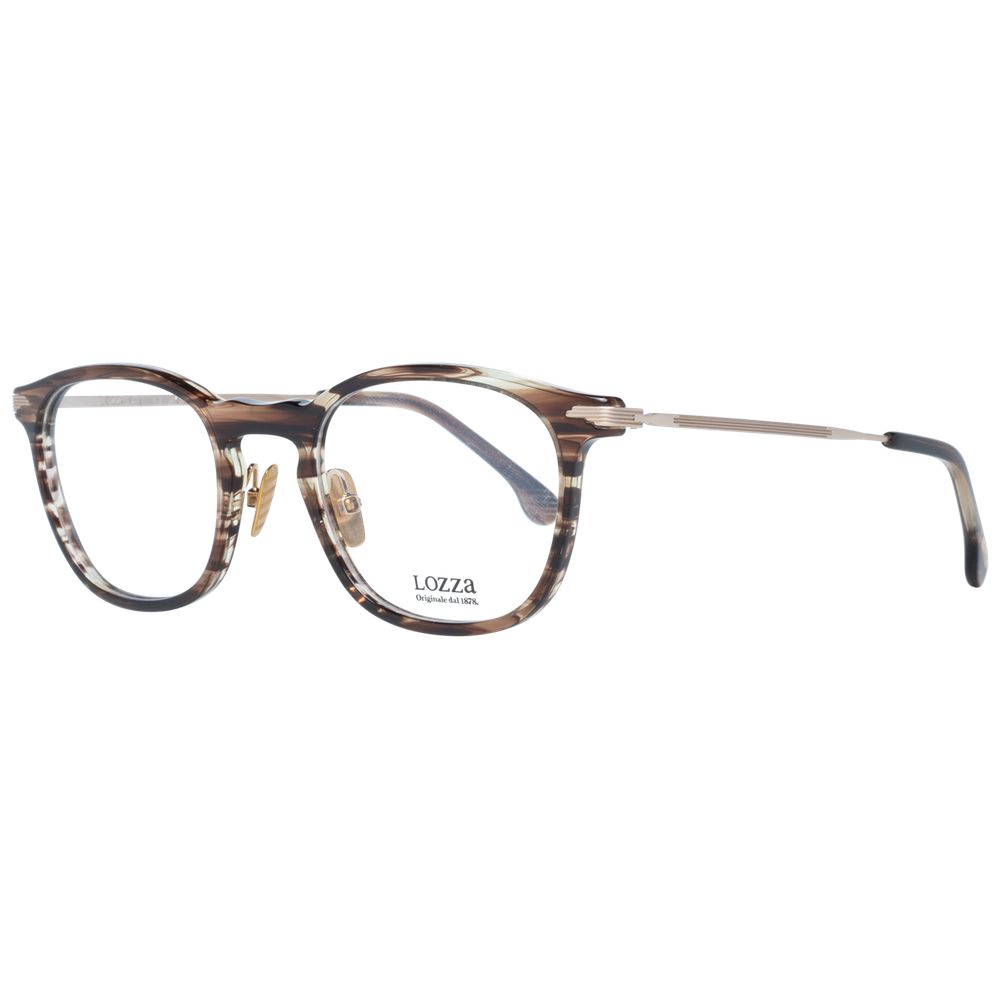Lozza Brown Acetate Optical Frames for Timeless Elegance