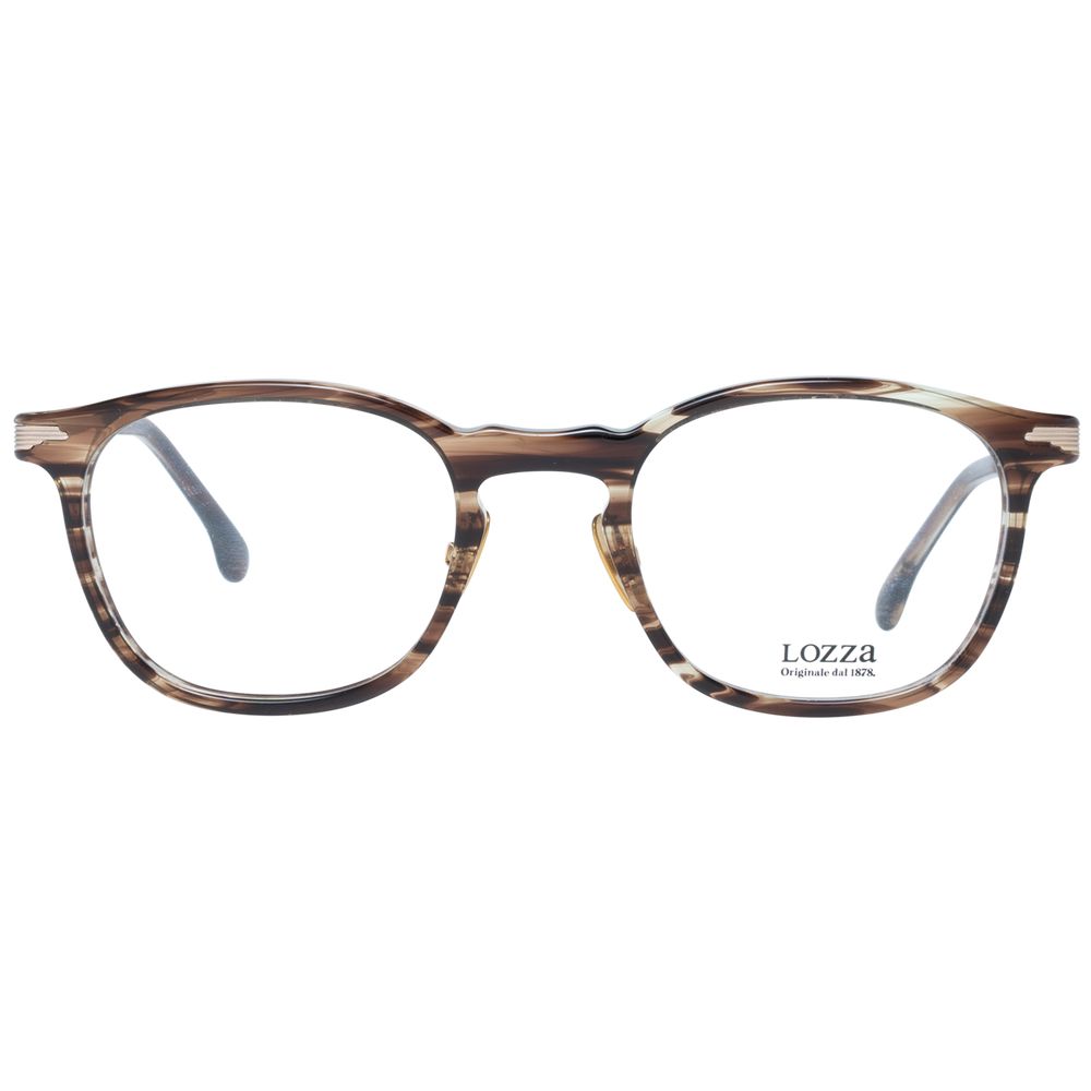 Lozza Brown Acetate Optical Frames for Timeless Elegance