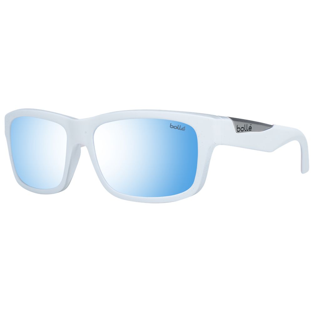 Bolle White Acetate Sunglasses With Polarized Lenses