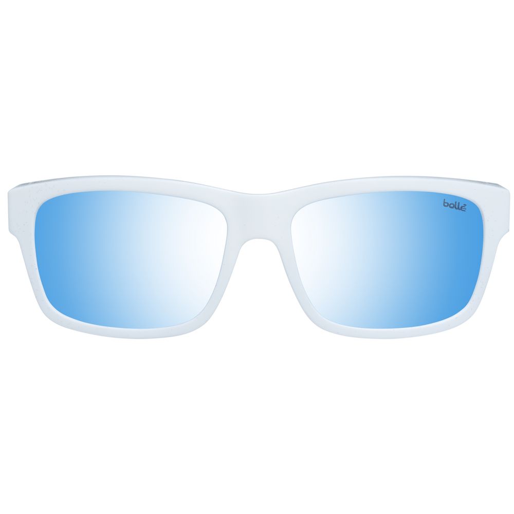 Bolle White Acetate Sunglasses With Polarized Lenses